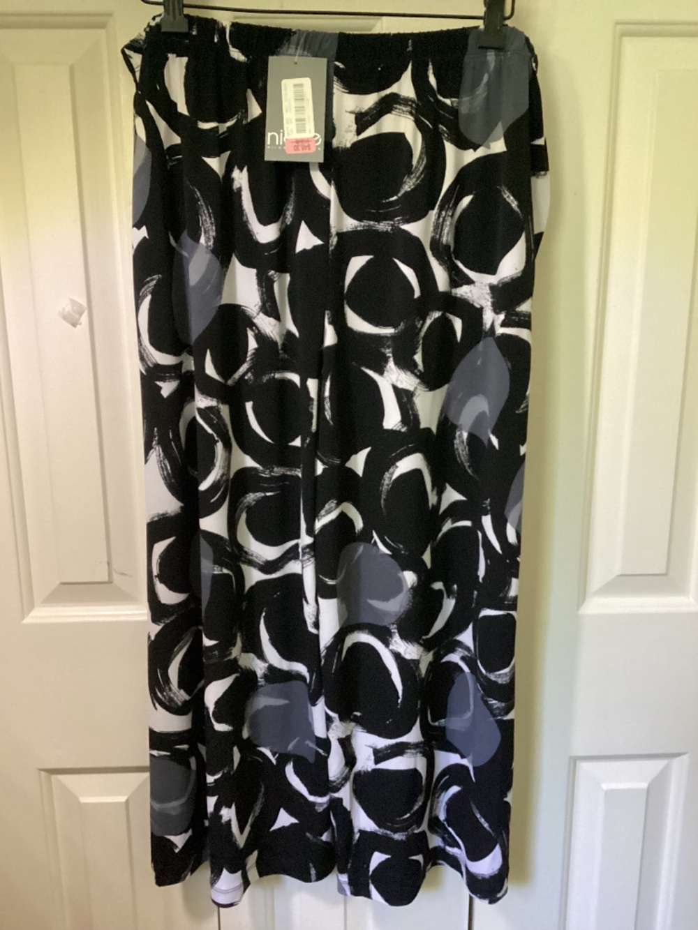 NICHE Nilgun Derman cropped pull on pants L NWT